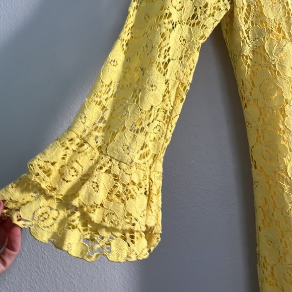EUC. Beautiful fun yellow lace Kelly & Diane dress. Perfect spring dress. - Picture 4 of 8